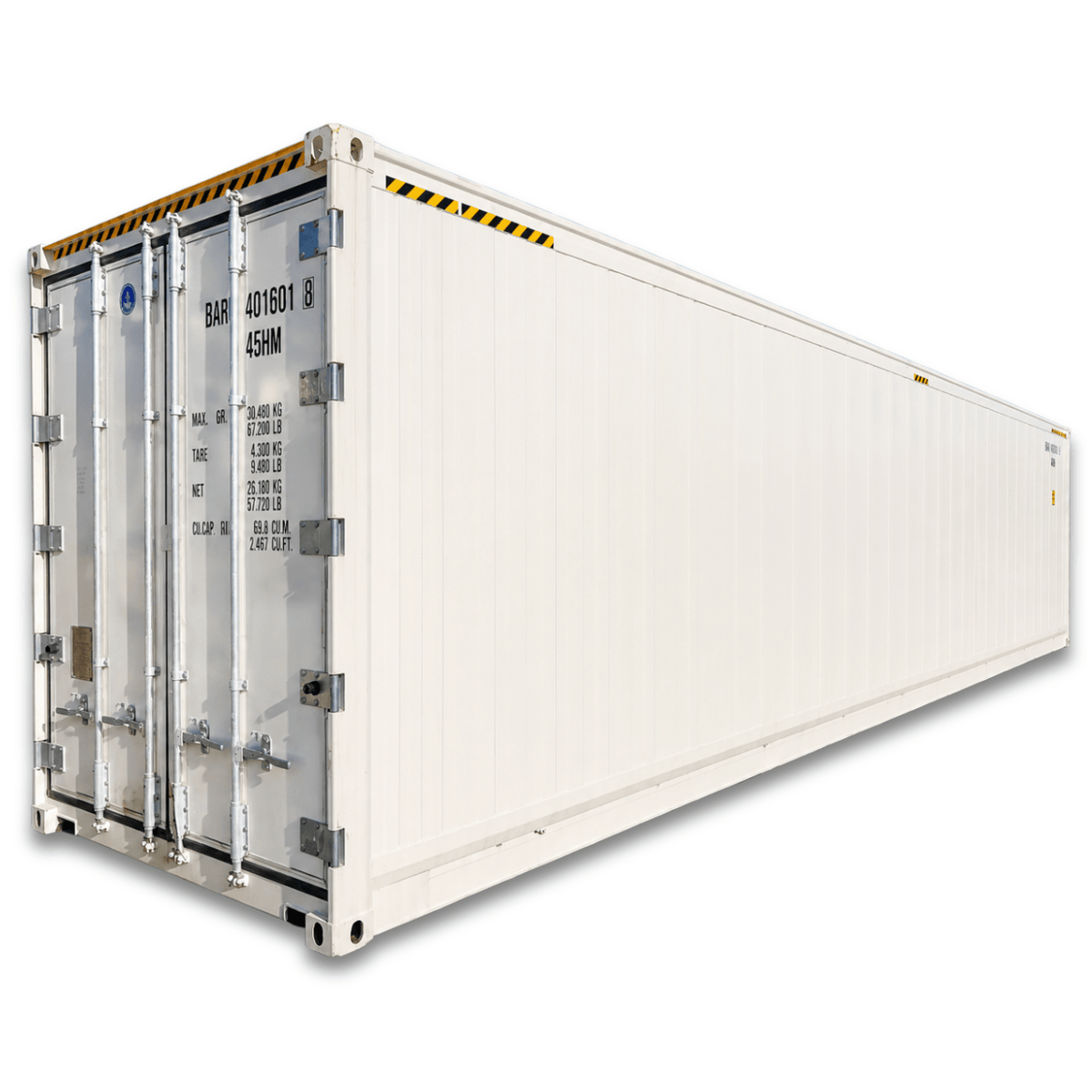 Barr 40ft Freezer Container Package — 7.5 HP Krack Refrigeration — supplier gallery view 1; White portable refrigeration unit