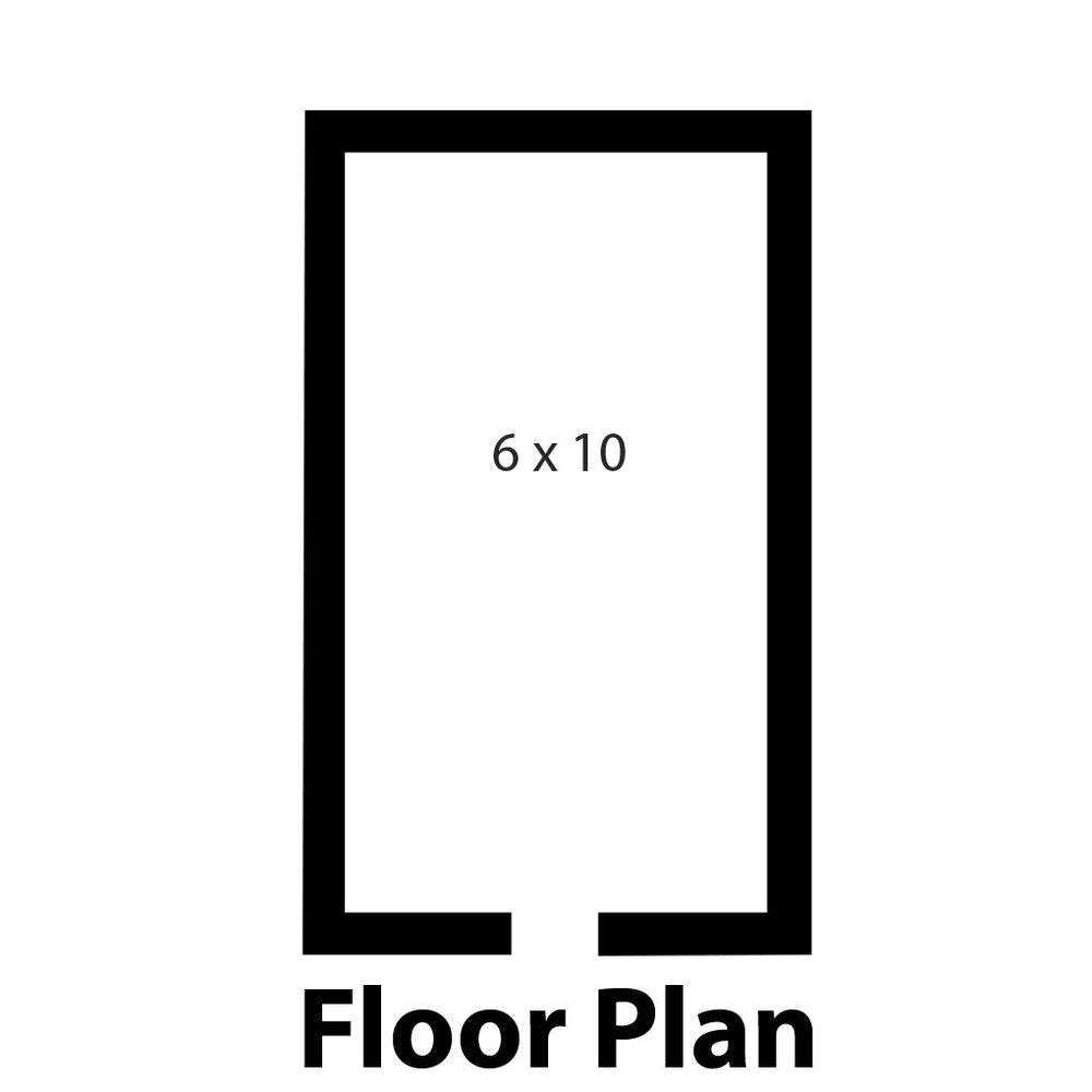 Norlake FTB84610-CX-M Fast Trak 6' x 10' x 8' 4" Floorless Indoor Walk-In Cooler — supplier gallery view 14; A black rectangular object with a white border and text reading "Norlake Kold Locker 6' x 10' x 8' 4" Floorless Indoor"