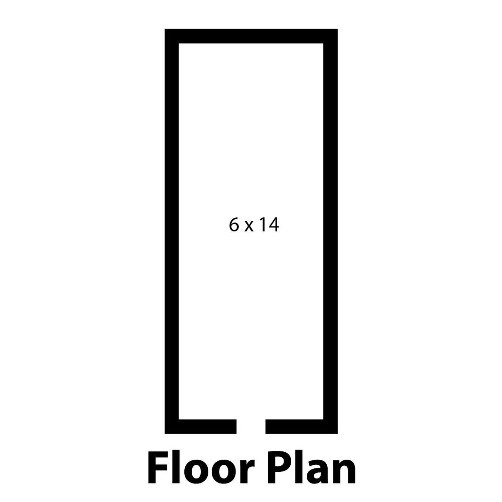 Norlake FTB84614-CX-M Fast Trak 6' x 14' x 8' 4" Floorless Indoor Walk-In Cooler — supplier gallery view 14; A black rectangular Norlake Kold Locker walk-in cooler with a white background.