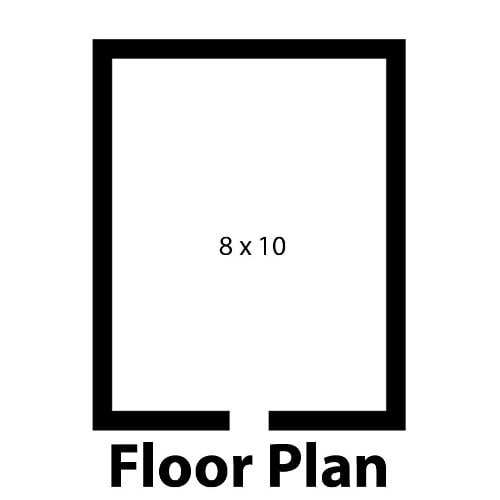 Norlake FTOB87810-CX-M Fast Trak 8' x 10' x 8' 7" Outdoor Walk-In Cooler — supplier gallery view 14; A black rectangular sign with white text reading "Norlake Kold Locker"