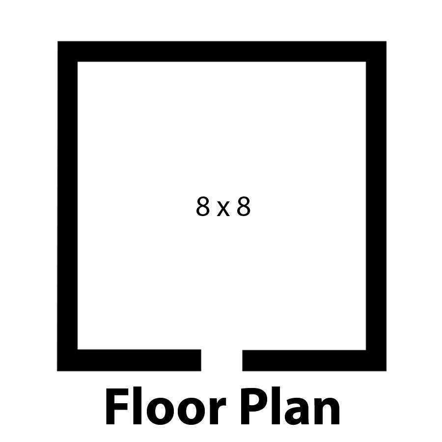 Norlake FTB8488-CX-M Fast Trak 8' x 8' x 8' 4" Floorless Indoor Walk-In Cooler — supplier gallery view 14; A black square with white text reading "Norlake Kold Locker" on a white background.