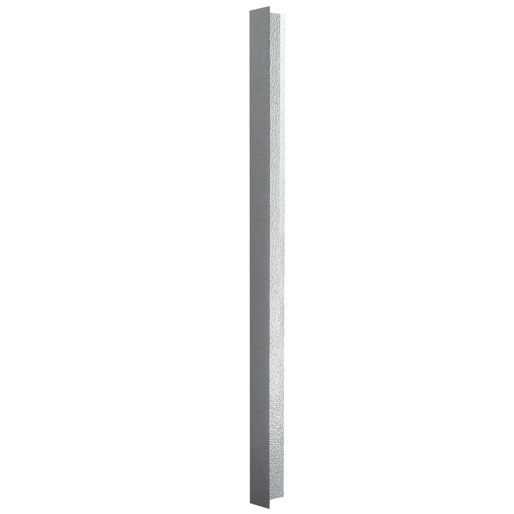 Norlake 071075 Walk-In 3" x 3" x 103" Angle Strip Trim for Fast-Trak Walk-Ins — supplier gallery view 1; A long metal pole with a black stripe on the end.