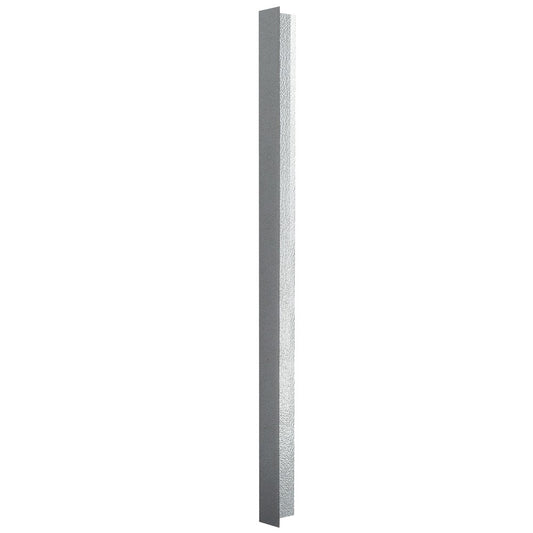 Norlake 071075 Walk-In 3" x 3" x 103" Angle Strip Trim for Fast-Trak Walk-Ins — supplier gallery view 1; A long metal pole with a black stripe on the end.