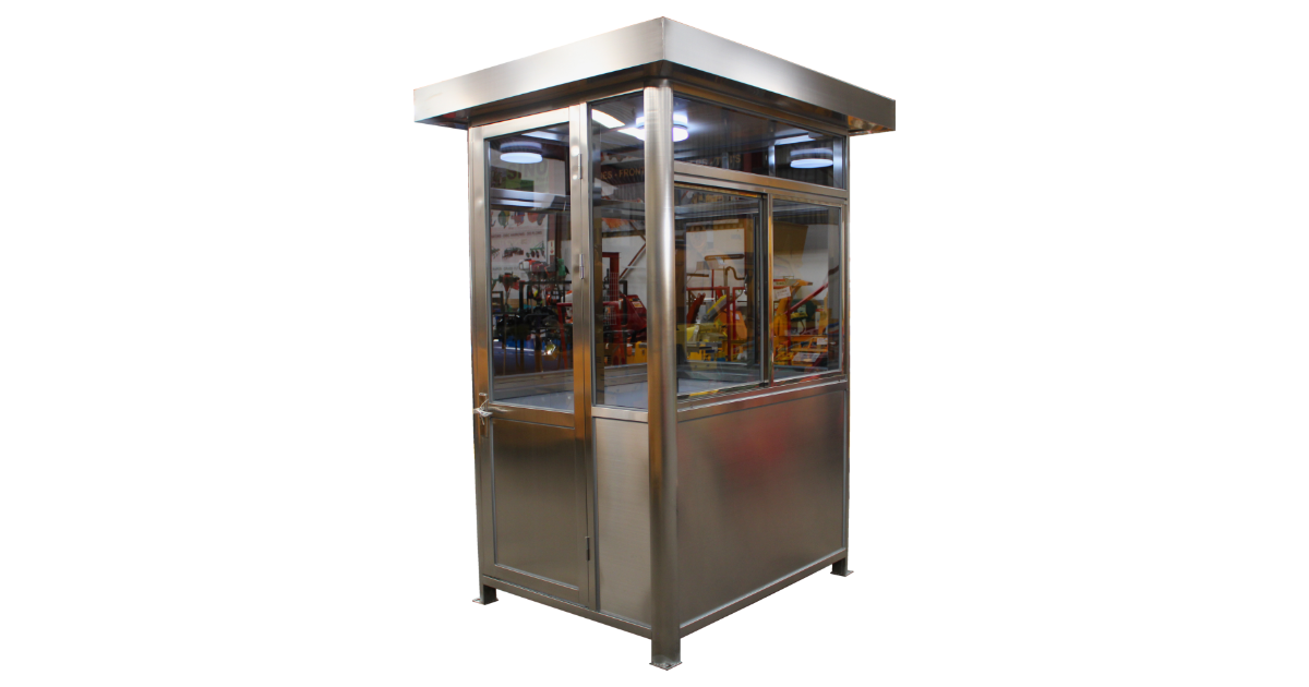 Stainless Steel Guard Hut — 1.5m × 1.2m — supplier gallery view 2; Guard Hut (Stainless Steel)
