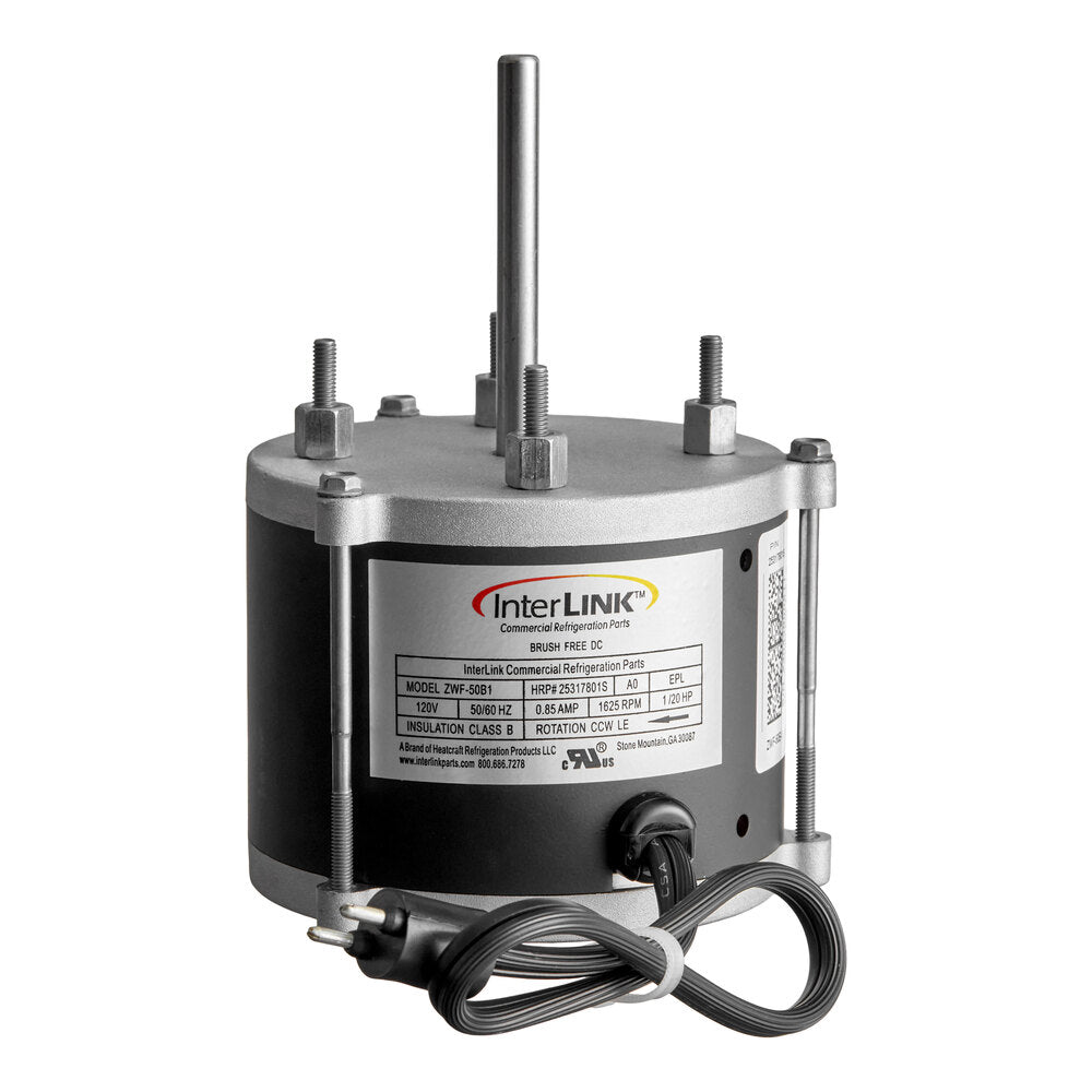 Heatcraft 25317801 Evaporator Motor — supplier gallery view 1; An electric evaporator motor for commercial refrigeration, labeled as a Heatcraft 25317801 model.