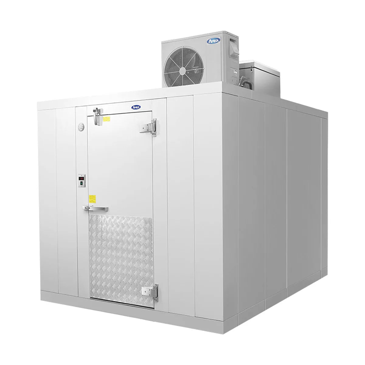 Atosa USA AWC1012TF-IL/IR Indoor 10'X12' Walk-In Cooler with Floor, Self-Contained — supplier gallery view 2; Atosa USA AWC1012TF-IL/IR Indoor 10'X12' Walk-In Cooler with Floor, Self-Contained
