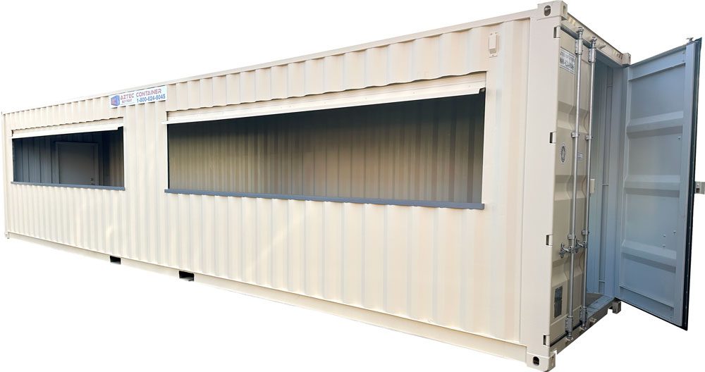 12m (40ft) Insulated Spaza Shop Container — Two Awnings — supplier gallery view 1; 40FT Spaza Shop Container — 40ft Containers