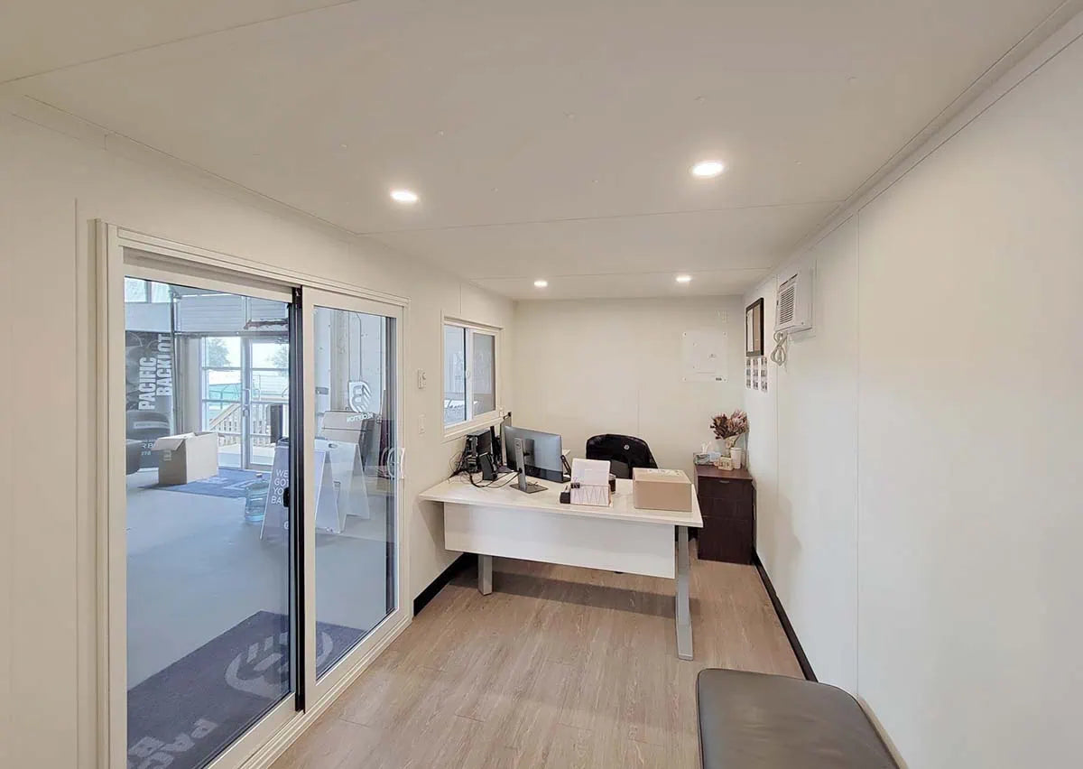 6m (20ft) Insulated Sales Office with Sliding Glass Door — supplier gallery view 2