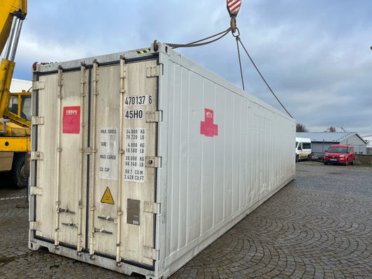 12m (40ft) Used High Cube Insulated Container — Refrigeration Not Operational — supplier gallery view 1; 40 FT High Cube Used Insulated Shipping Container — 40ft Containers