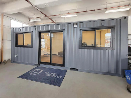 6m (20ft) Insulated Sales Office with Sliding Glass Door — supplier gallery view 1; 20FT Sales Office Container — Office Containers