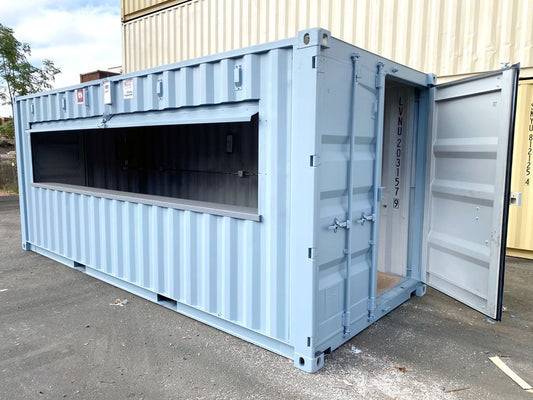 6m (20ft) Insulated Spaza Shop Container — One Service Hatch — supplier gallery view 1; 20FT Spaza Shop Container — 20ft Containers