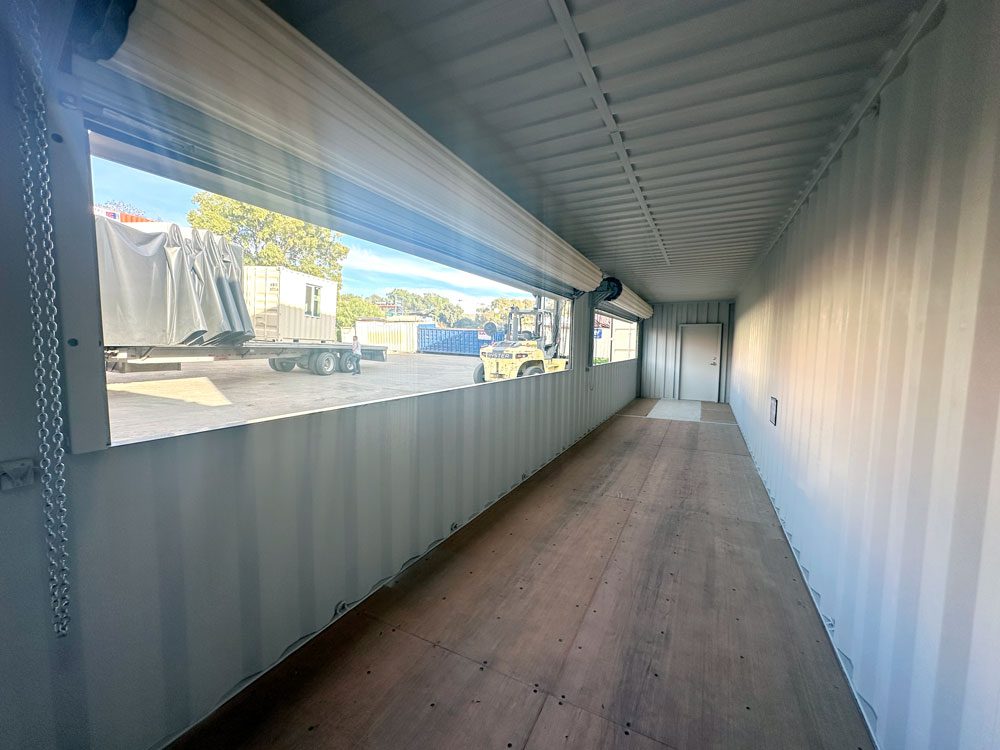 12m (40ft) Insulated Spaza Shop Container — Two Awnings — supplier gallery view 2