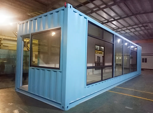 12m (40ft) Open-Plan Prefabricated Container Home — supplier gallery view 1; 40ft Luxury Prefab Modern Container Home — 40ft Containers