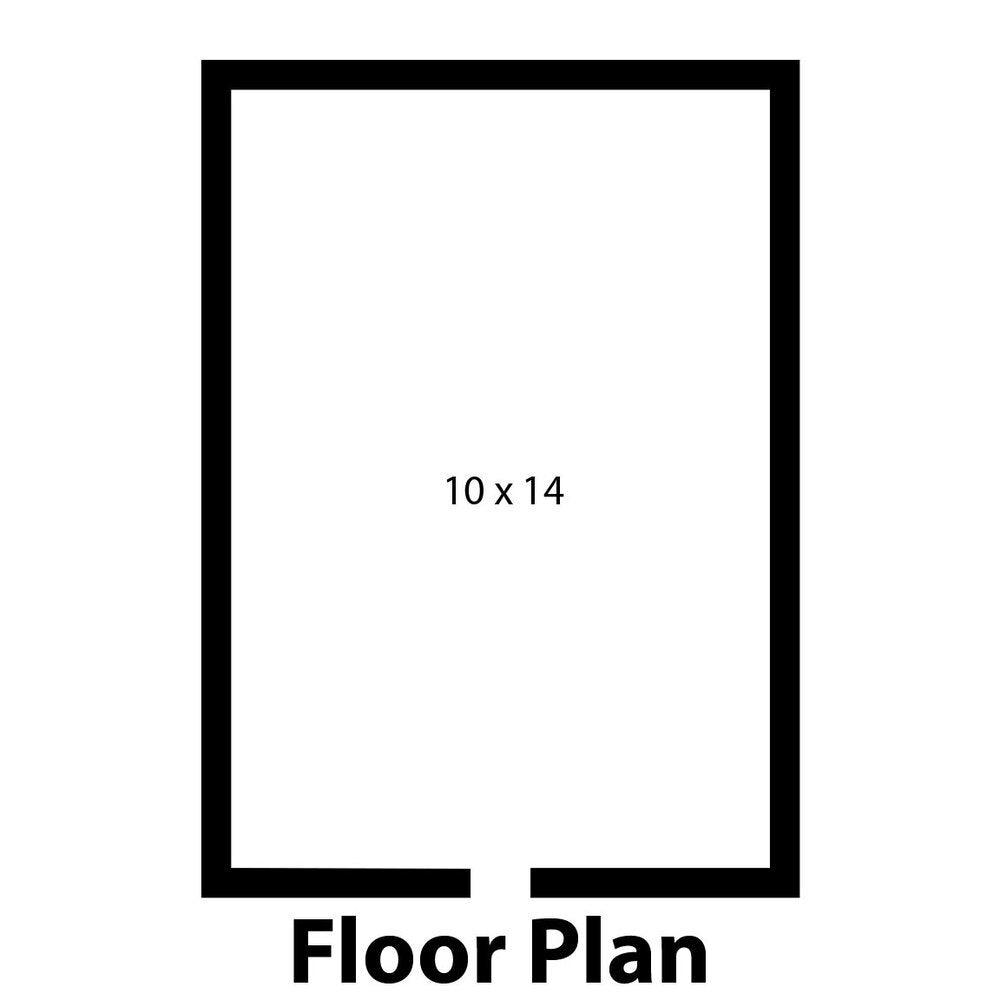 Norlake KODB771014-C Kold Locker 10' x 14' x 7' 7" Outdoor Walk-In Cooler — supplier gallery view 2; A black rectangular Norlake Kold Locker with a white sign on the front.