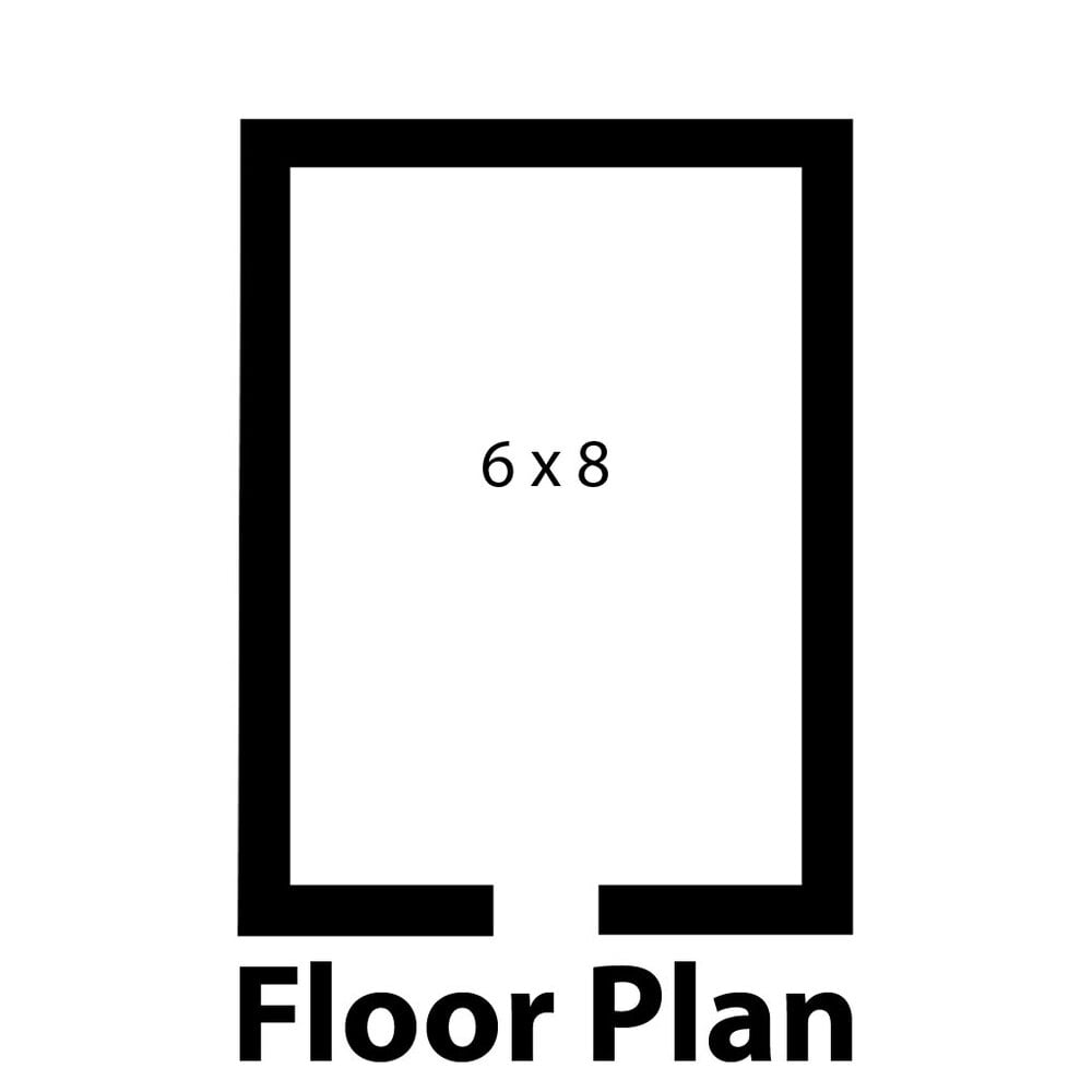 Norlake KLB7468-C KL2 2 Day Kold Locker 6' x 8' x 7' 4" Indoor Walk-In Cooler without Floor — supplier gallery view 9; a black rectangular object with a white background