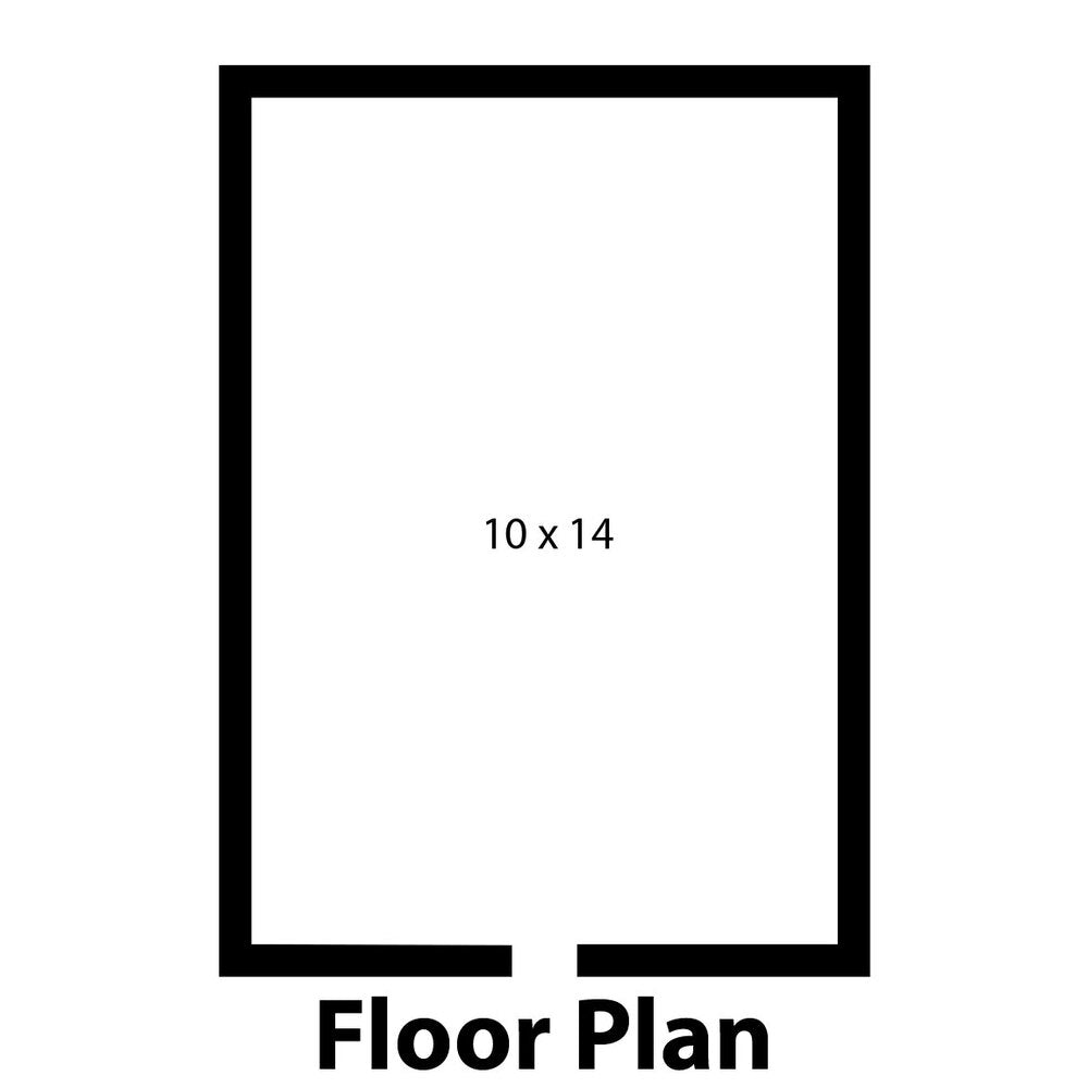 Norlake KLB741014-C Kold Locker 10' x 14' x 7' 4" Indoor Walk-In Cooler without Floor — supplier gallery view 15; A black rectangular Norlake Kold Locker without floor with white text reading "Norlake Kold Locker 10' x 14' x 7' 4" Indoor"