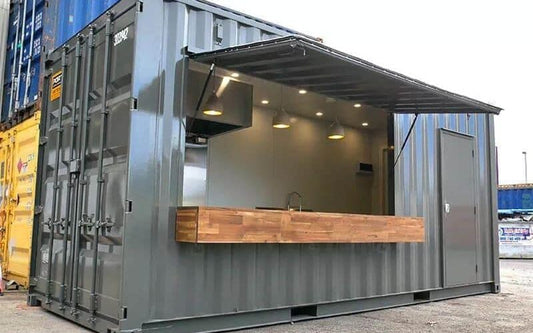 6m (20ft) Container Kitchen with Stainless Steel Worktops — supplier gallery view 1; 6M/20FT Converted Container Kitchen Unit — 20ft Containers