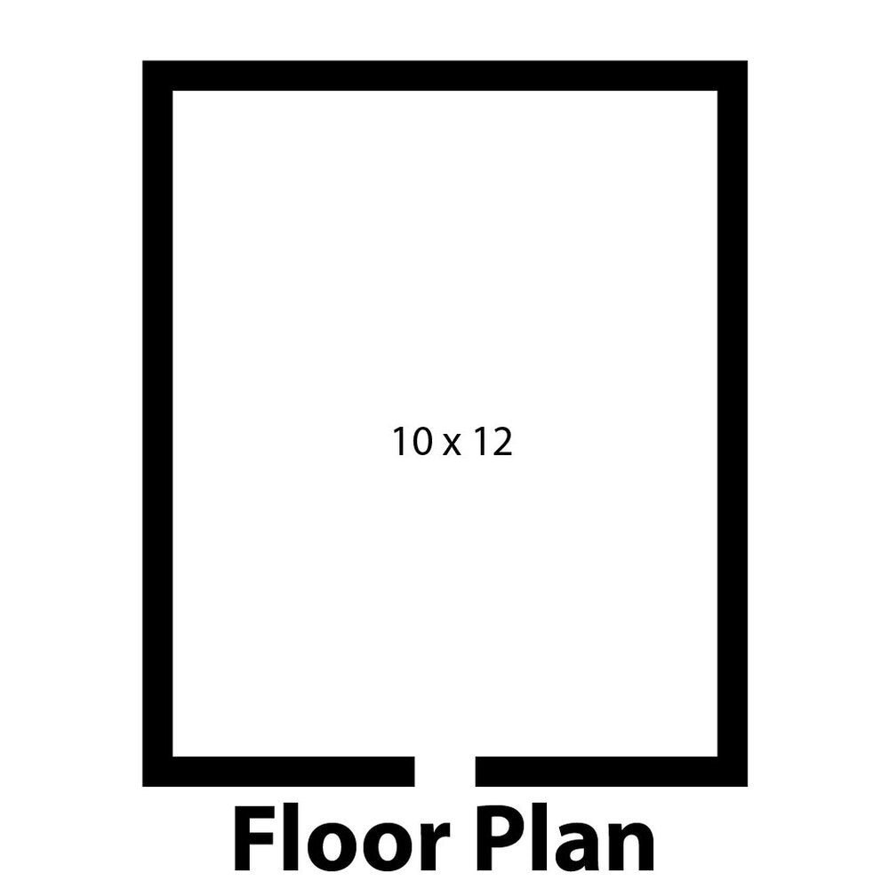 Norlake KLB771012-C Kold Locker 10' x 12' x 7' 7" Indoor Walk-In Cooler — supplier gallery view 2; A black rectangular sign with white text reading "Norlake Kold Locker 10' x 12' x 7' 7" Indoor Walk-In Cooler"