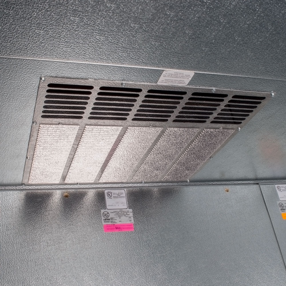 Norlake FTB6788-CX-M Fast Trak 8' x 8' x 6' 7" Indoor Walk-In Cooler — supplier gallery view 6; a close-up of a vent