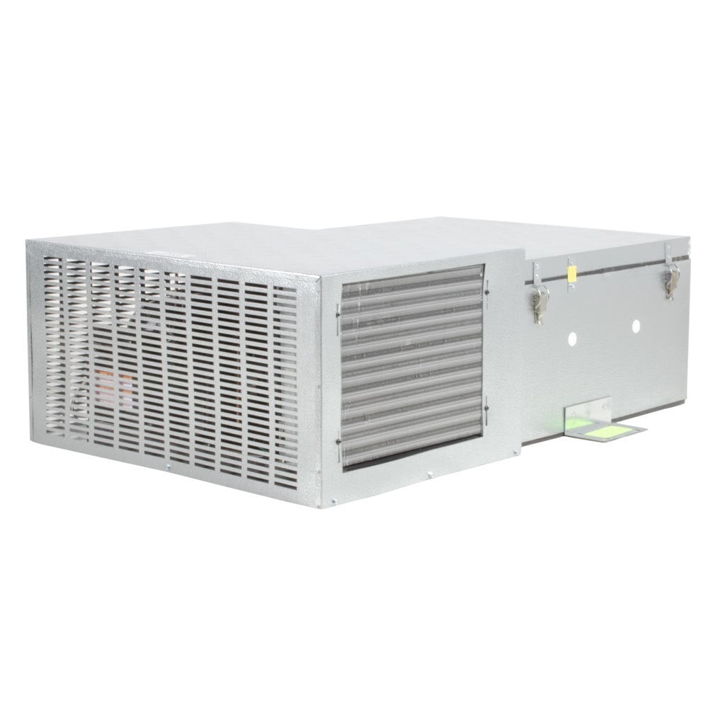 Norlake KLB7488-C KL2 2 Day Kold Locker 8' x 8' x 7' 4" Indoor Walk-In Cooler without Floor — supplier gallery view 8; A white rectangular Norlake walk-in cooler with vents.