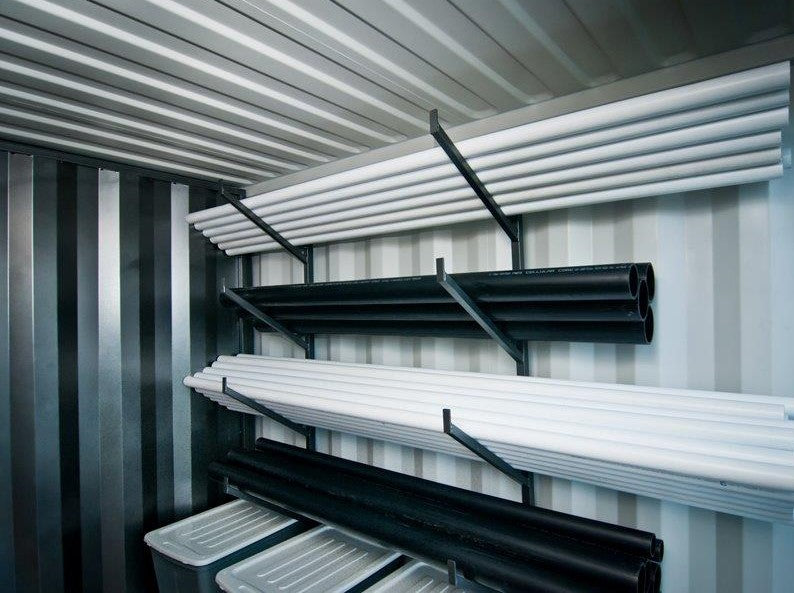 Container Pipe Rack System with D-Ring Brackets — supplier gallery view 3