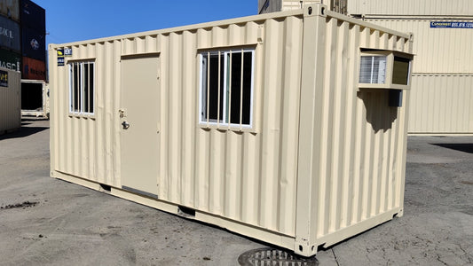 6m (20ft) Insulated Site Office with 8,000 BTU Air Conditioner — supplier gallery view 1; 20ft MOBILE OFFICE CONTAINER — Office Containers
