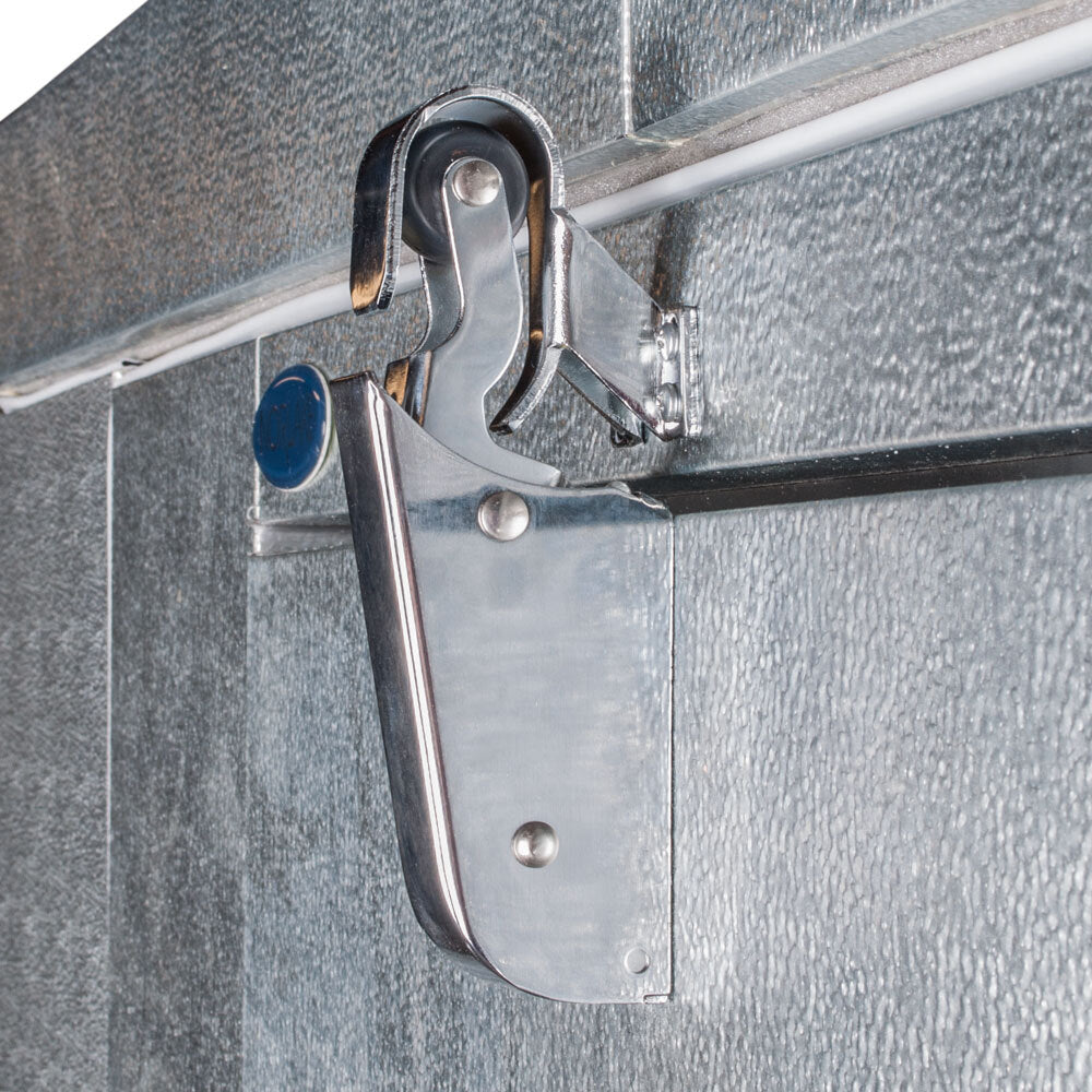 Norlake KLB77612-C Kold Locker 6' x 12' x 7' 7" Indoor Walk-In Cooler — supplier gallery view 8; The metal hook on a Norlake Kold Locker door.
