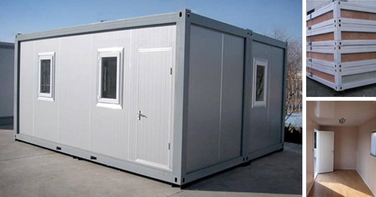 4.8m × 6m × 2.5m Double-Size Container Room with Three Windows — supplier gallery view 1; Container - Double Size Room