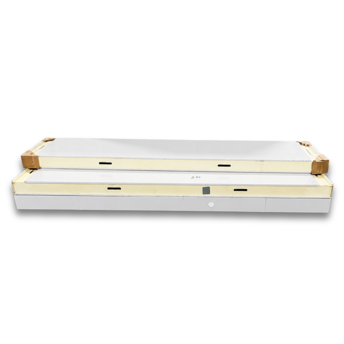 Barr 8'3" x 8'3" x 8'2"H Walk-In Cold Room with Floor — supplier gallery view 4; White walk-in cooler with insulated panels and floor ceiling panels