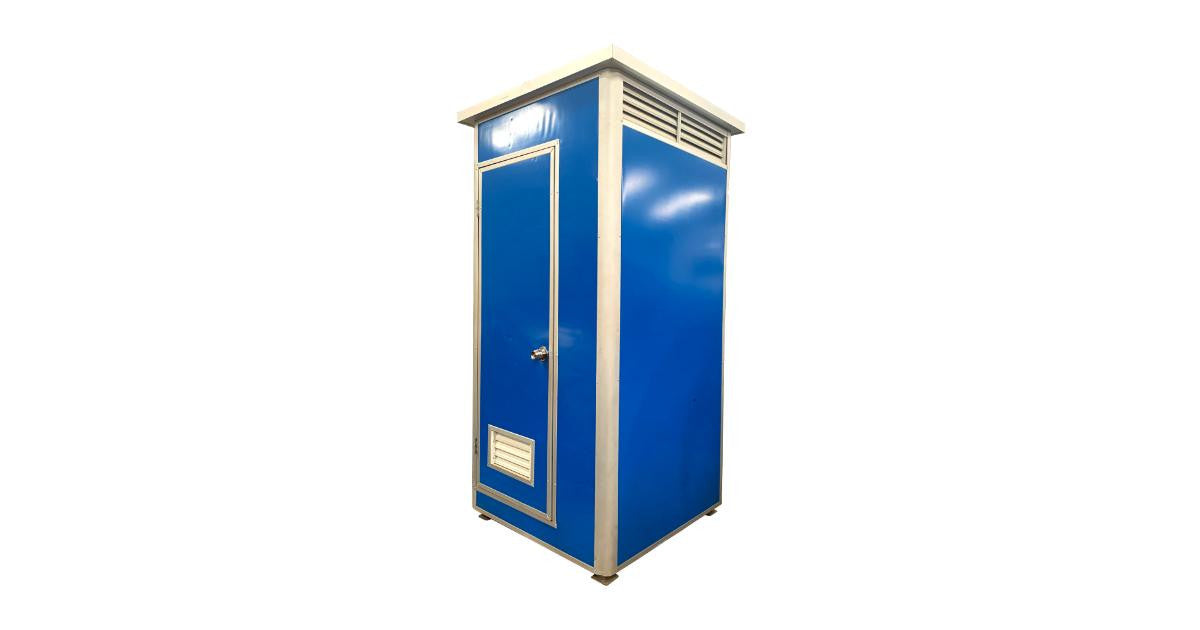 Single Toilet Cabin — Metal Shell, 100L Bucket — supplier gallery view 1; Single Toilet Room - Metal Shell