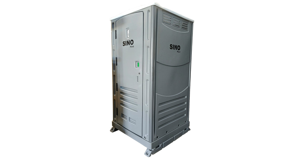Single Toilet Cabin with Basin and Foot Pumps — Plastic Shell — supplier gallery view 1; Single Toilet Room Plastic Shell
