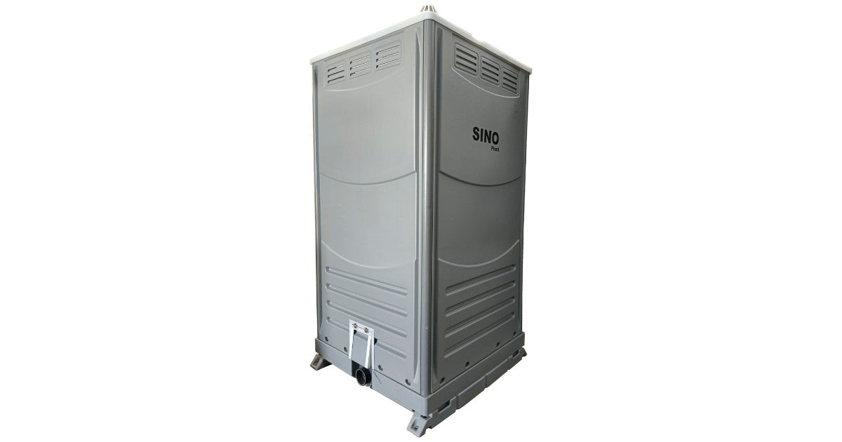 Single Toilet Cabin with Basin and Foot Pumps — Plastic Shell — supplier gallery view 2; Single Toilet Room Plastic Shell