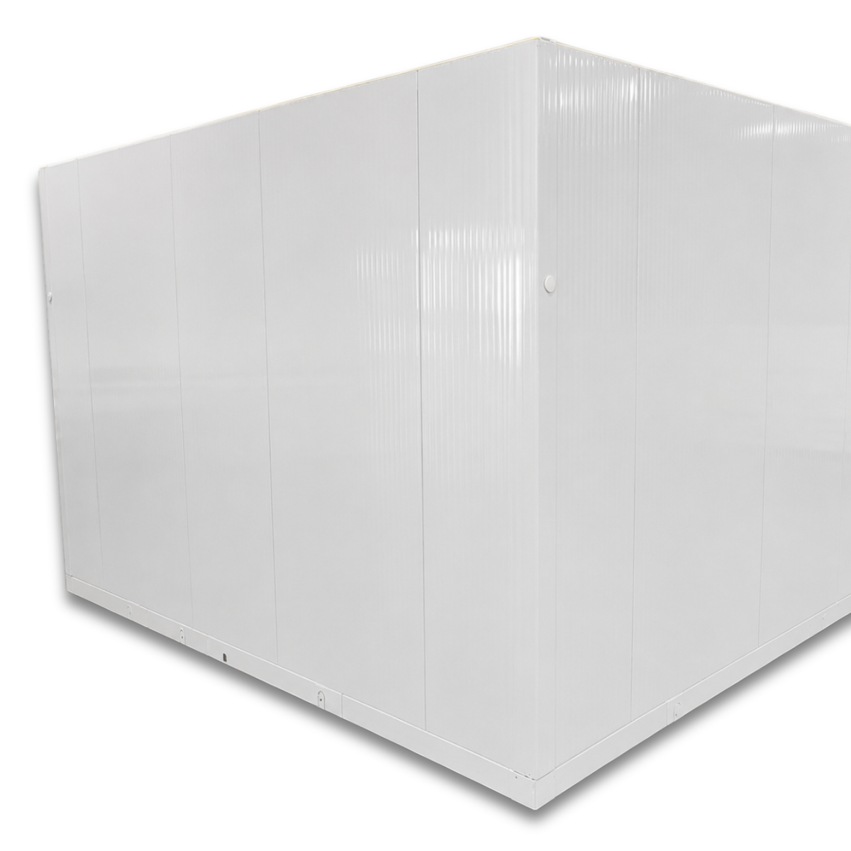 Barr 9'10" x 11'6" x 8'2"H Walk-In Cold Room with Floor — supplier gallery view 2; White walk-in cooler with insulated panels and floor