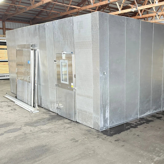 Nor-Lake 24ft 6in × 28ft Drive-In Cooler with New 5.5 HP Refrigeration – Used Room — supplier gallery view 1