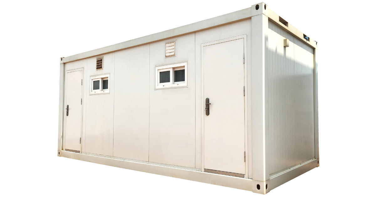6m (20ft) Shower Ablution Container — Six Showers — supplier gallery view 1; Container shower ablution unit
