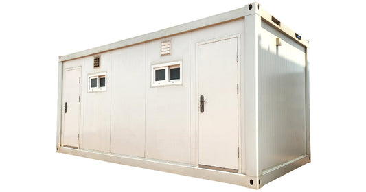 6m (20ft) Shower Ablution Container — Six Showers — supplier gallery view 1; Container shower ablution unit